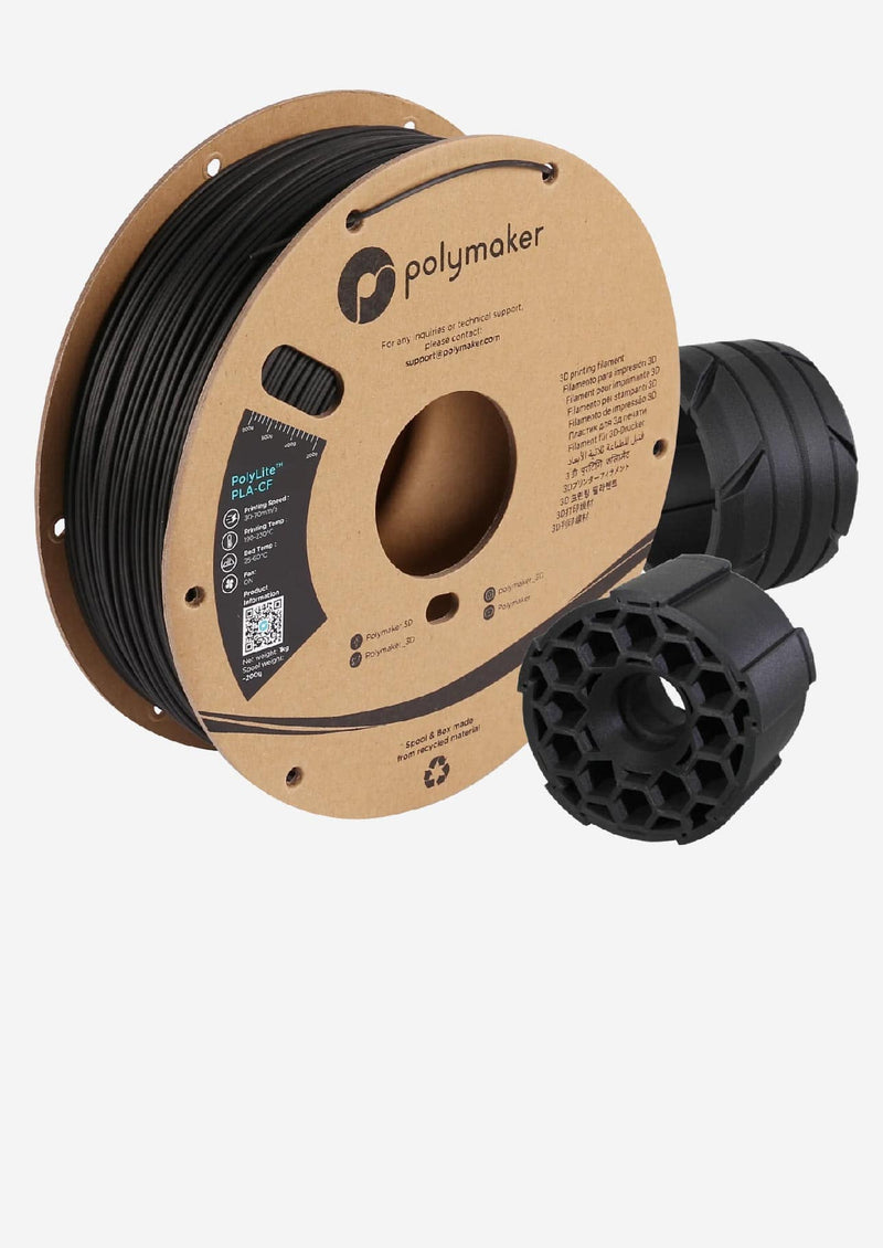 PolyMaker PolyLite PLA-CF Black Filament (1.75mm) 1Kg