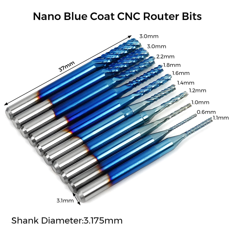 TwoTrees 40-Piece End Mills CNC Router Bits Set