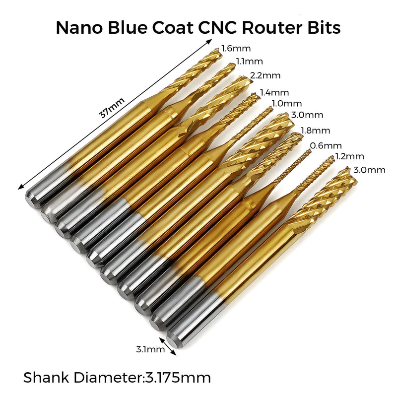 TwoTrees 40-Piece End Mills CNC Router Bits Set