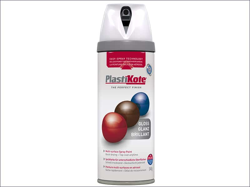 Plastikote White Paint - Gloss