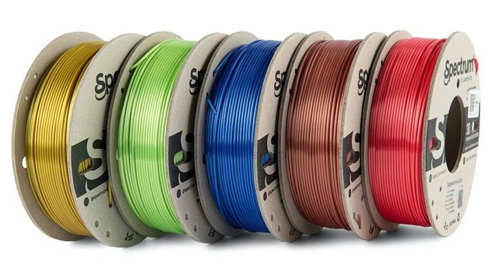 Spectrum Multipack of 5 Silk PLA (250g each)