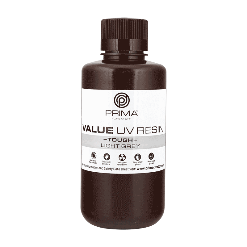 PRIMACREATOR VALUE TOUGH UV RESIN (ABS LIKE) - 500 ML - LIGHT GREY