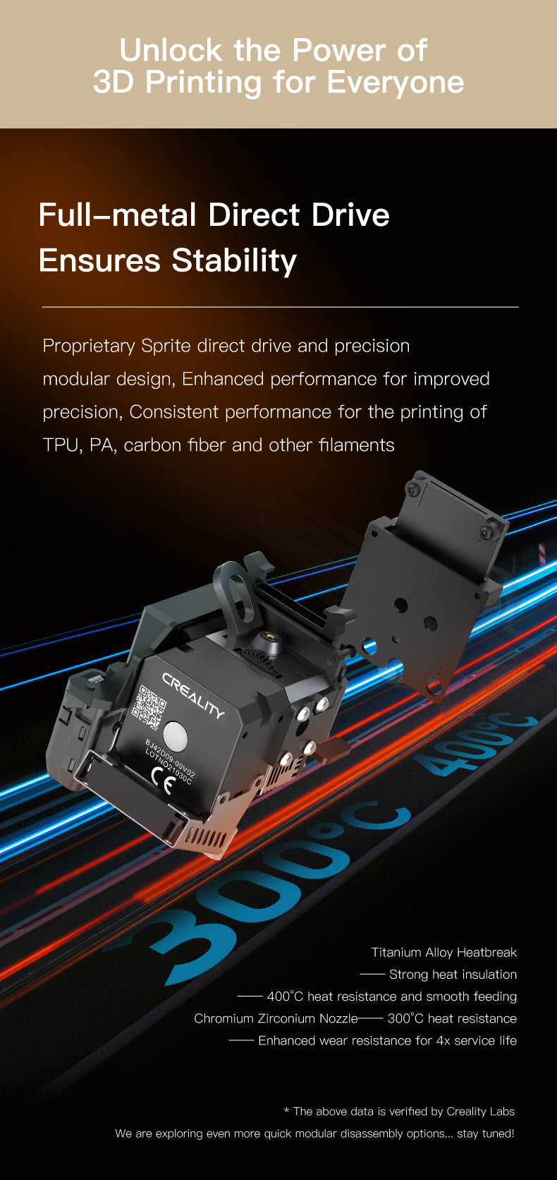 CREALITY CR10 SMART PRO 300 x 300 x 400mm