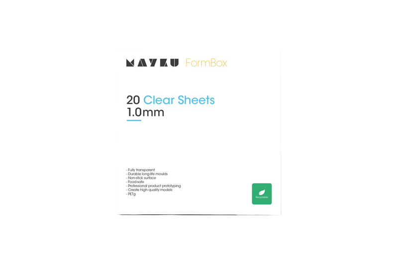 MAYKU FORMBOX CLEAR SHEETS 1.0MM (20 PACK)