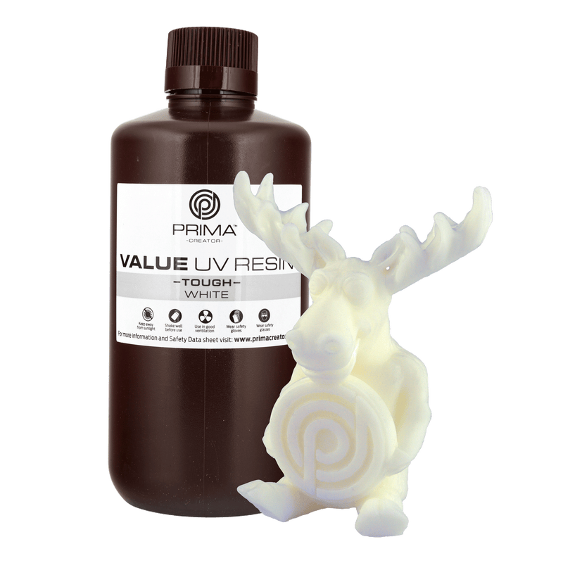 PRIMACREATOR VALUE TOUGH UV RESIN (ABS LIKE) - 1000 ML - WHITE