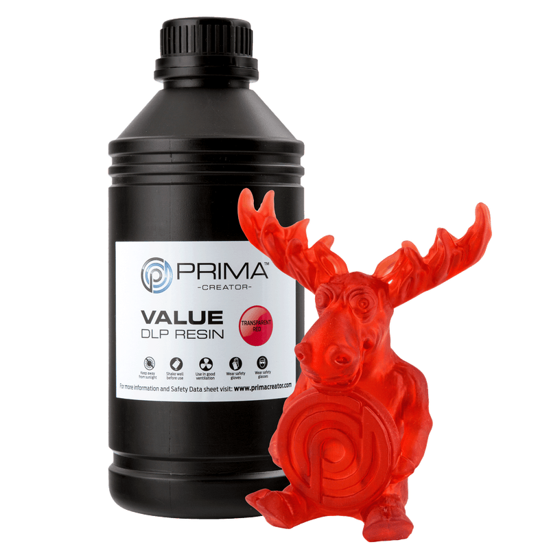 PRIMACREATOR VALUE UV / DLP RESIN - 1000 ML - TRANSPARENT RED