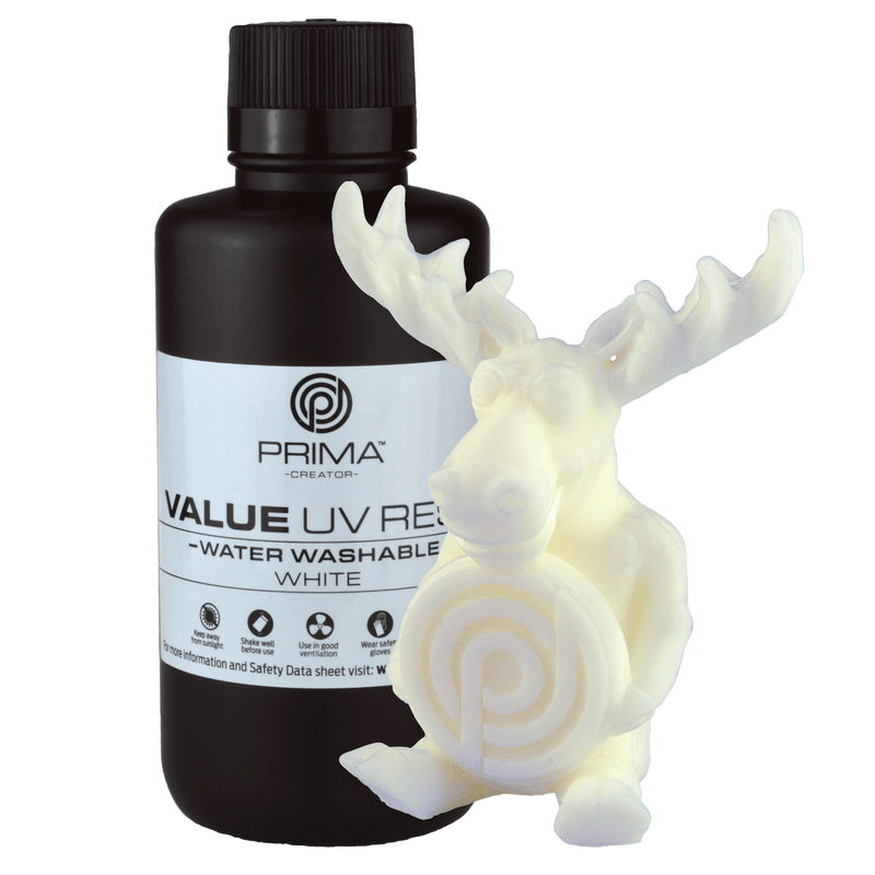 PRIMACREATOR VALUE WATER WASHABLE UV RESIN - 1000 ML - WHITE