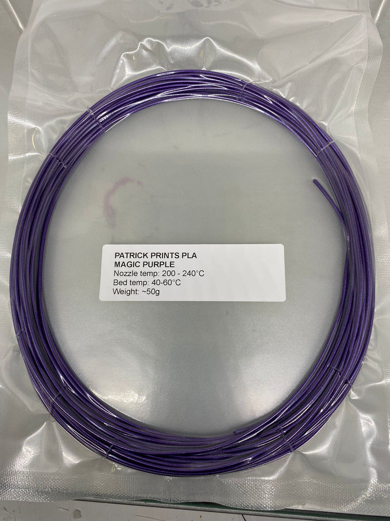 Patrick Prints - Magic Purple PLA 1.75mm SAMPLE 50g