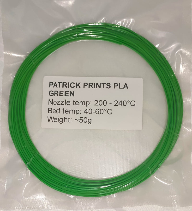 PATRICK PRINTS PLA GREEN sample 50g