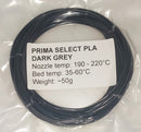PRIMA SELECT PLA Dark Grey sample 50g
