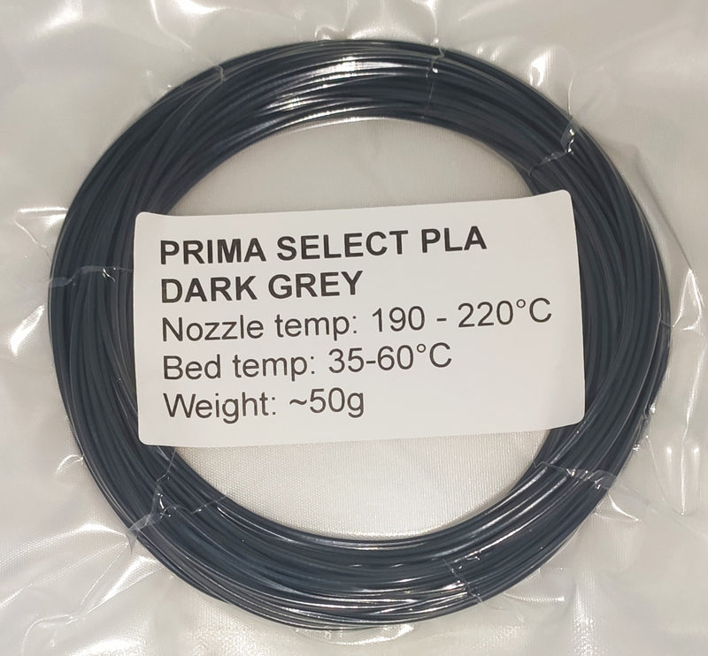 PRIMA SELECT PLA Dark Grey sample 50g
