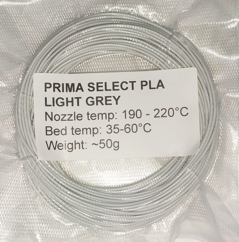 PRIMA SELECT PLA LIGHT GREY sample 50g