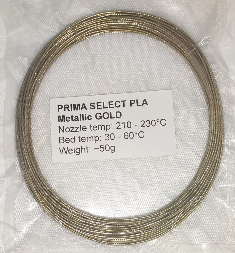 PRIMA SELECT PLA METALLIC GOLD sample 50g