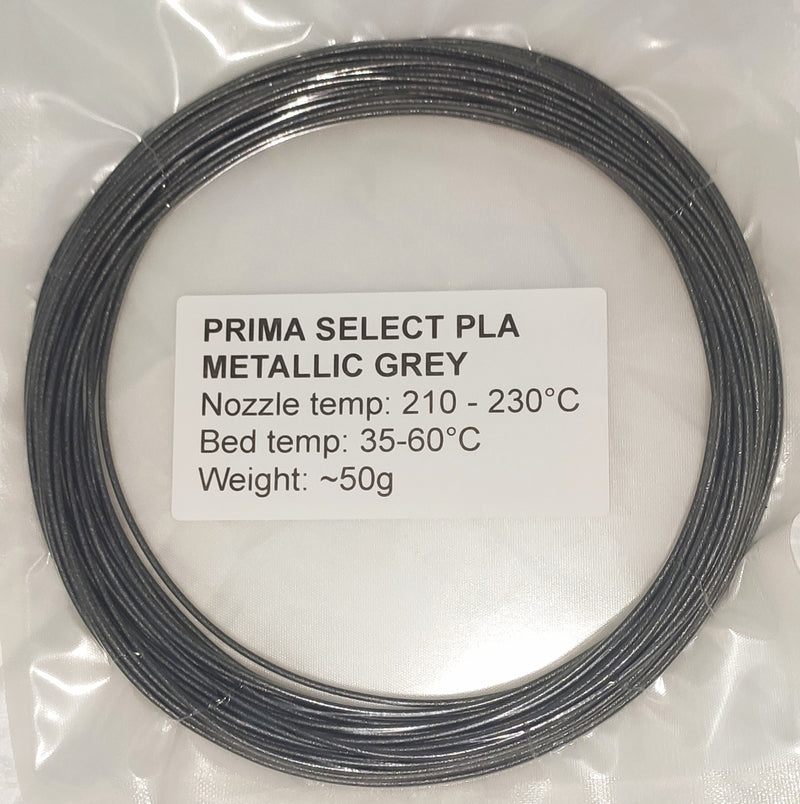PRIMA SELECT  PLA  METALLIC GREY Sample 50g