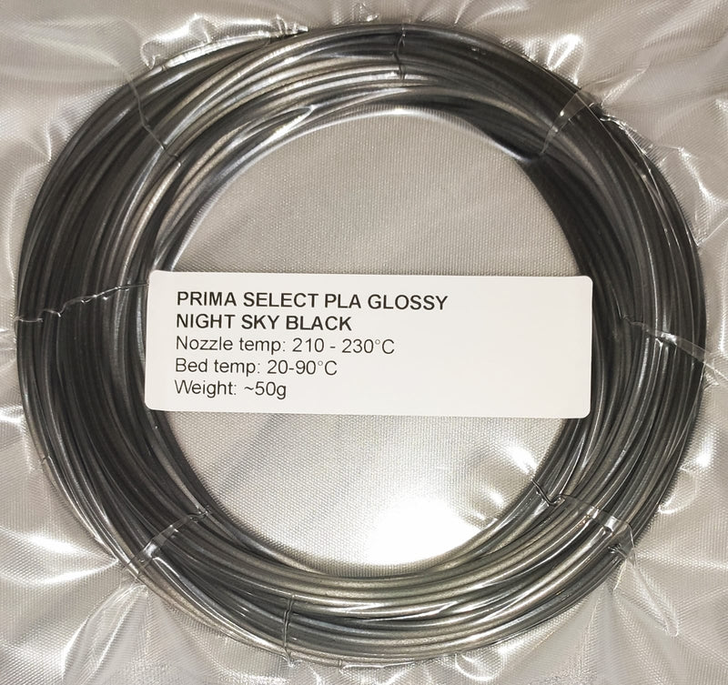 PRIMA SELECT PLA GLOSSY NIGHT SKY BLACK sample 50g