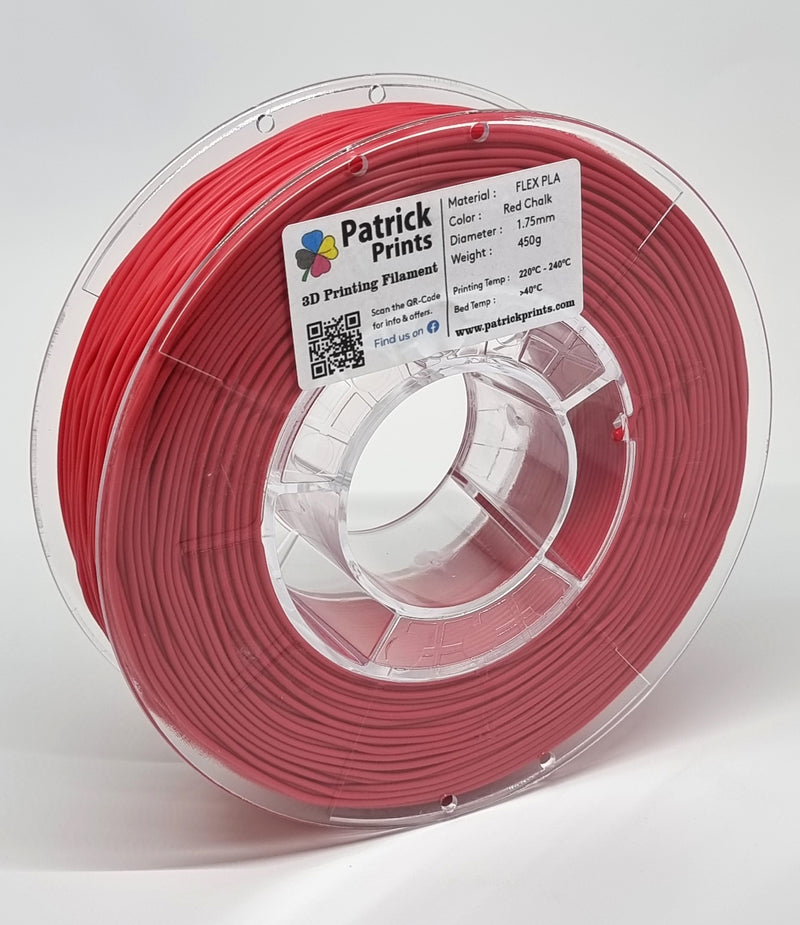 FLEX PLA - RED CHALK - 450g 1.75mm