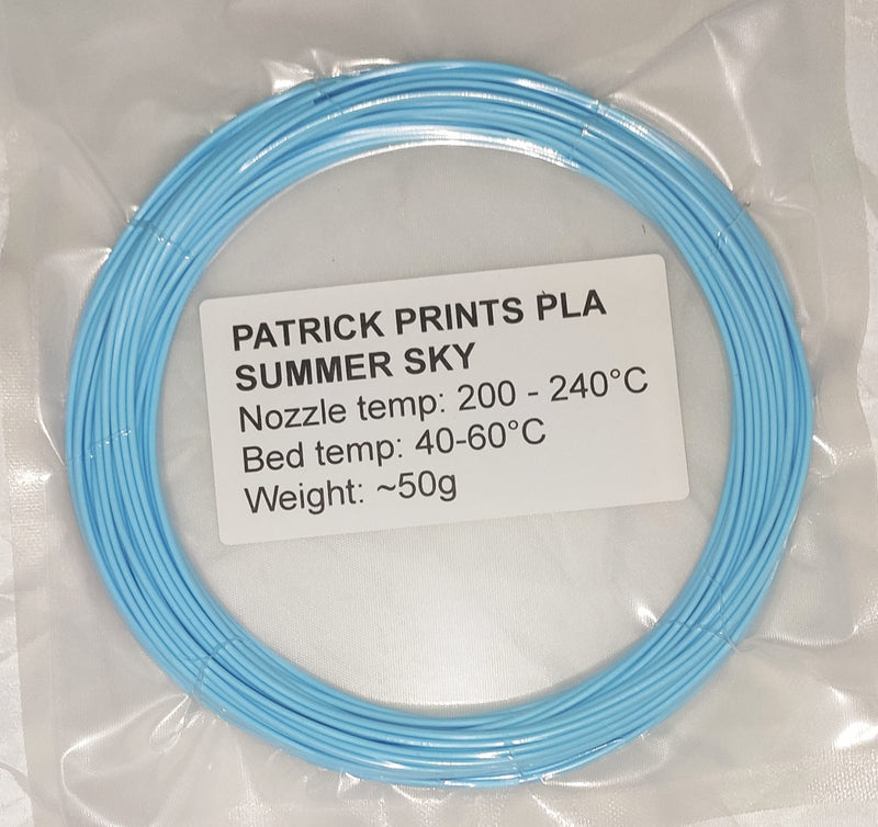 Patrick prints PLA SUMMET SKY sample 50g