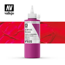 Vallejo Studio Acrylics 200ml - No.935 Magenta Fluorescent