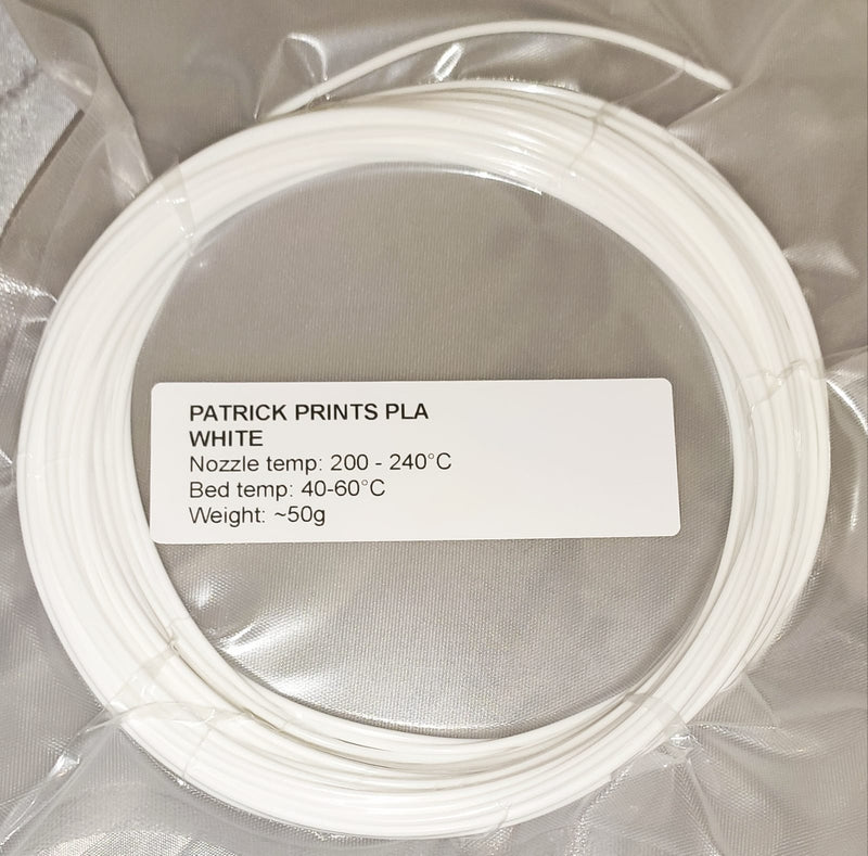 PATRICK PRINTS PLA WHITE sample 50g